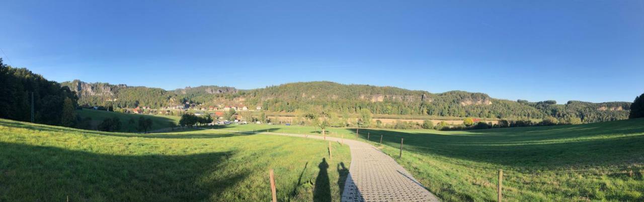 Moderne Pension Vonbartsch Mit Ladestation In Der Saechsischen Schweiz Struppen Exteriör bild